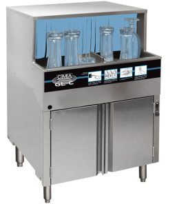 Lease_Dishwashers_CMA Dishmachines GL-C Low Temperature Chemical Sanitizing Undercounter Glass Washer - 208-230V