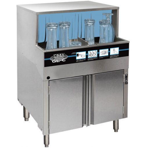 Lease_Dishwashers_CMA Dishmachines GL-C Low Temperature Chemical Sanitizing Undercounter Glass Washer - 208-230V